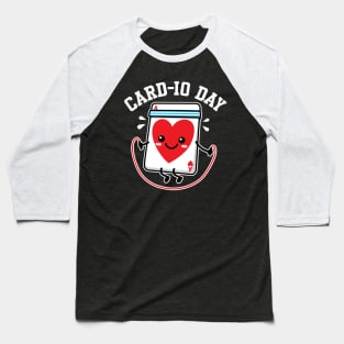 Ace of Hearts Card Cardio Day Baseball T-Shirt